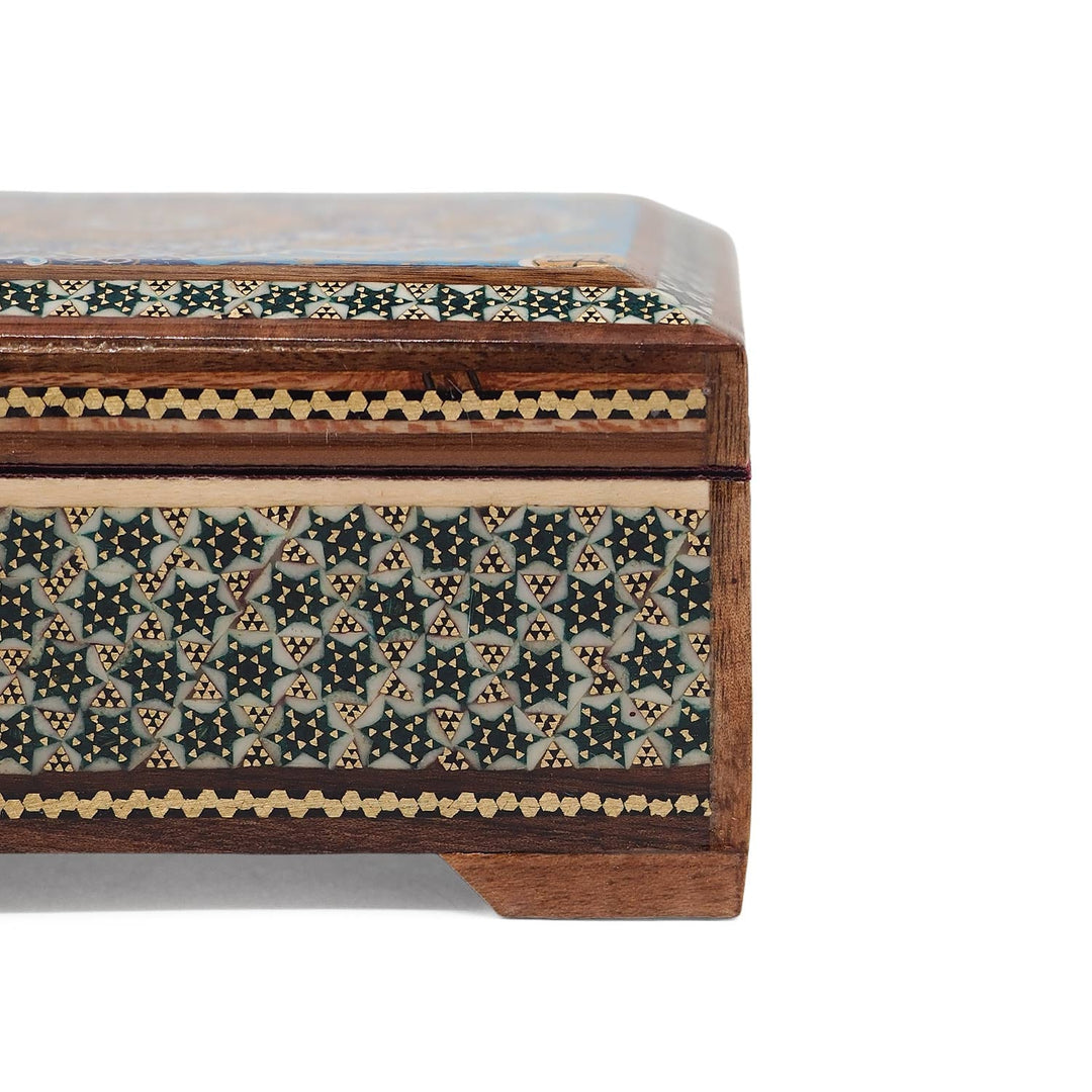 Handcrafted Hatem Inlaid Wooden Decorative Box - WAAH342