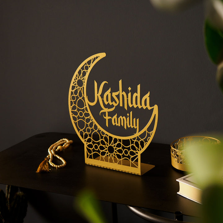 Personalized Metal Hilal Tabletop Decor - WAMH154