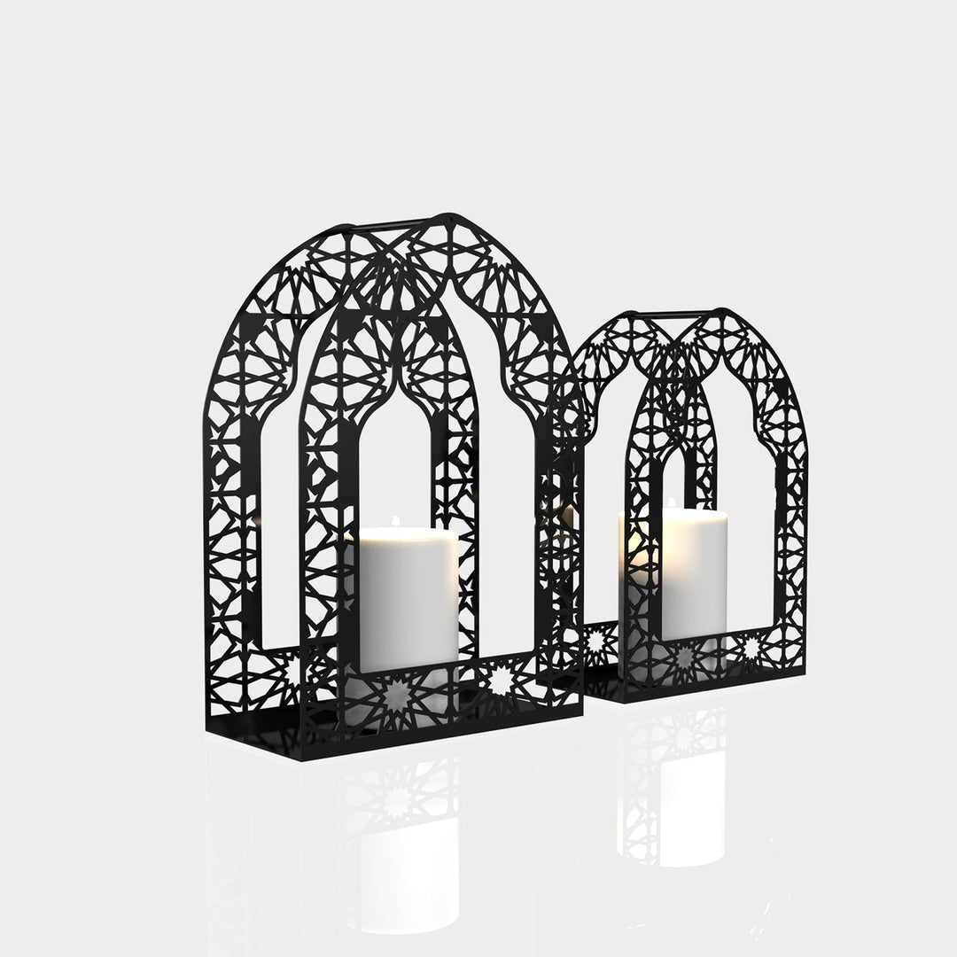 Metal Ramadan Candle Holder Set of 2 - WAMH168