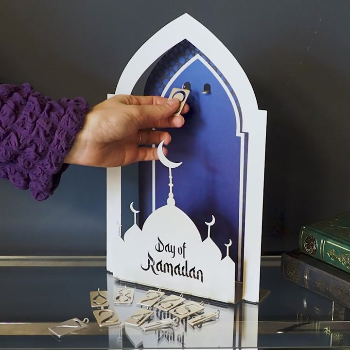 3D Day of Ramadan Metal Tabletop Decor - WAMH148