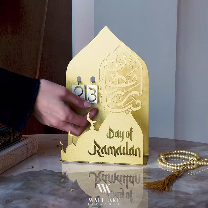 3D Metal Ramadan Calendar and Candleholder - WAMH185