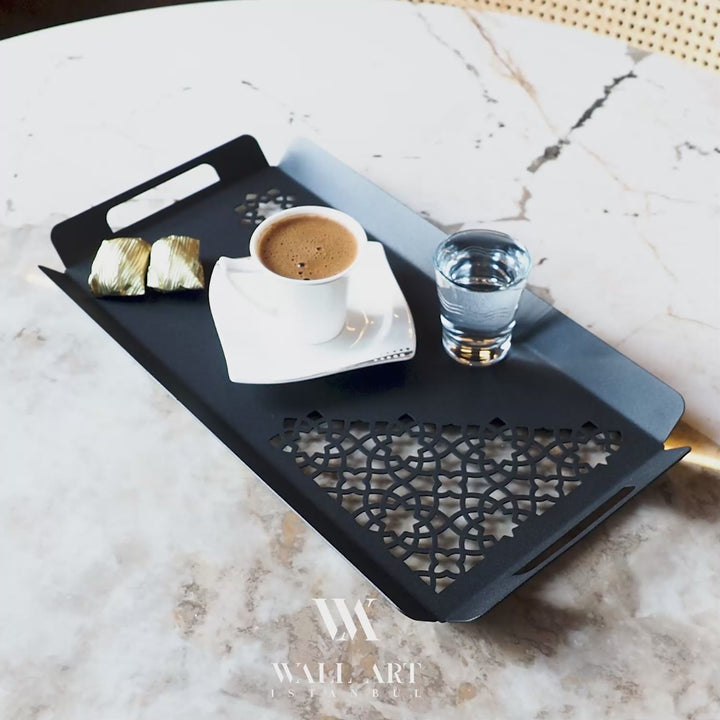 Metal Islamic Serving Tray - WAMH182