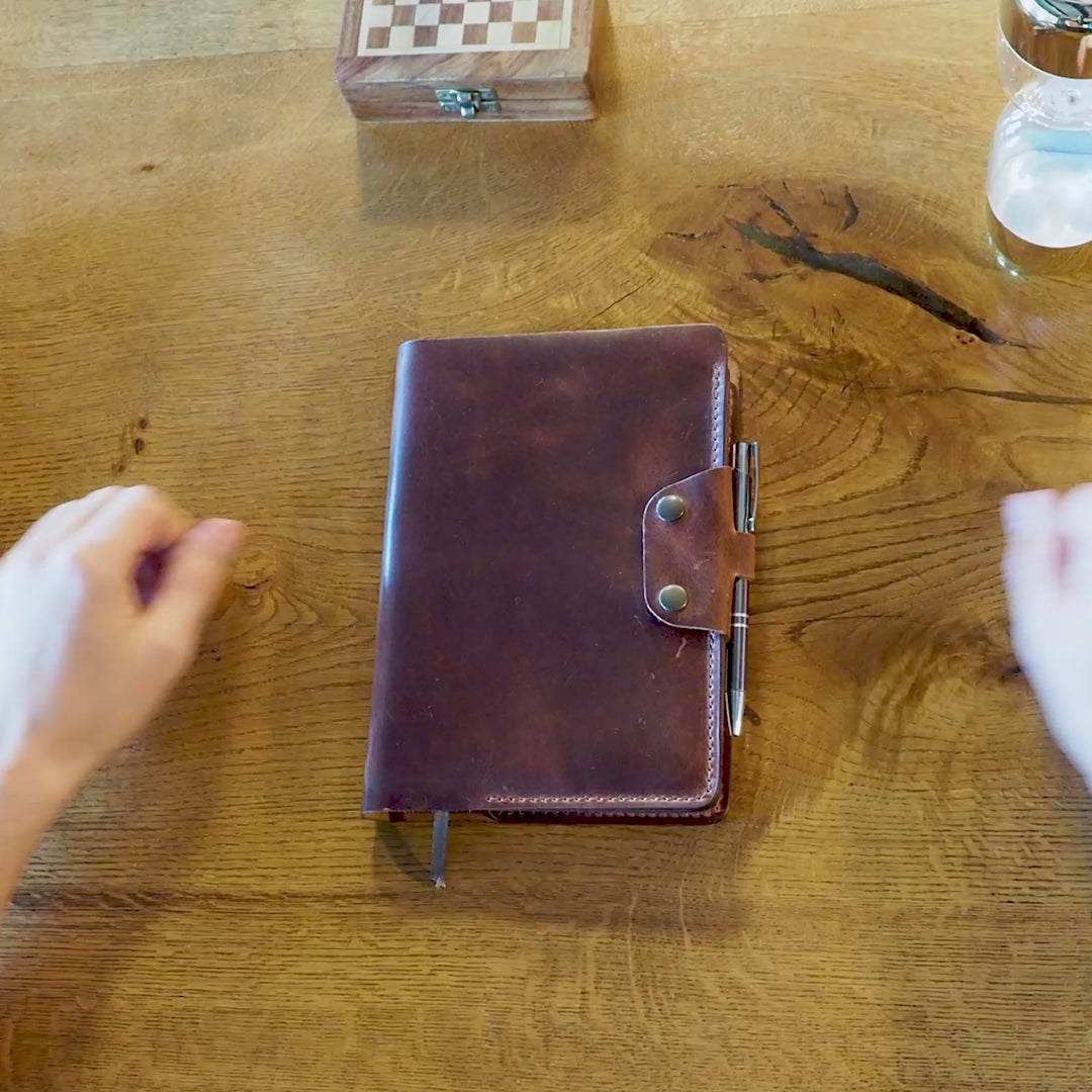 A5 Notebook Organizer Leather Case - WAD005