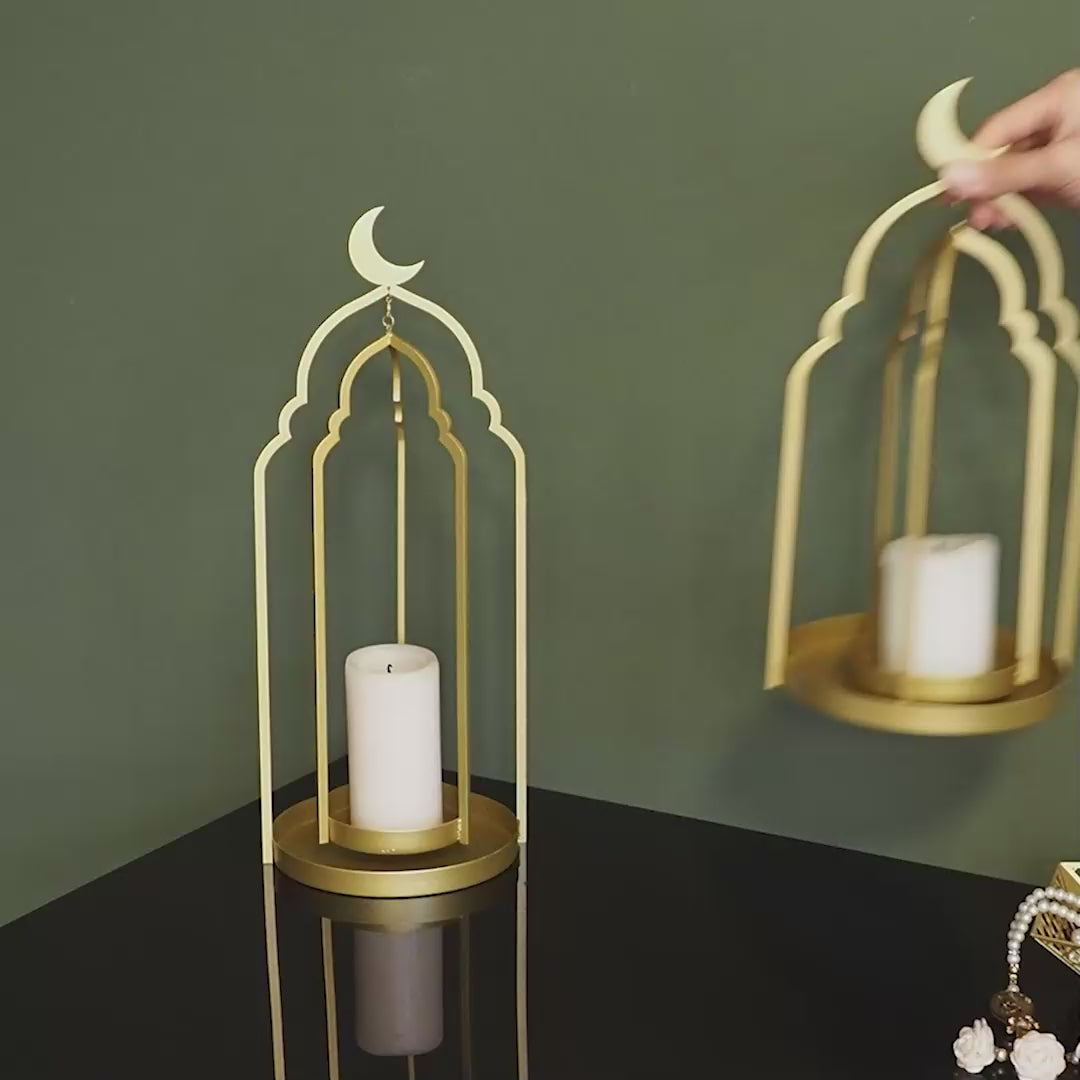 Metal Ramadan Candle Holder Set of 2 - WAMH145