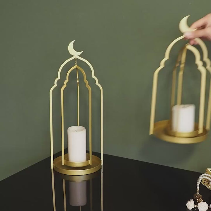 Metal Ramadan Candle Holder Set of 2 - WAMH145