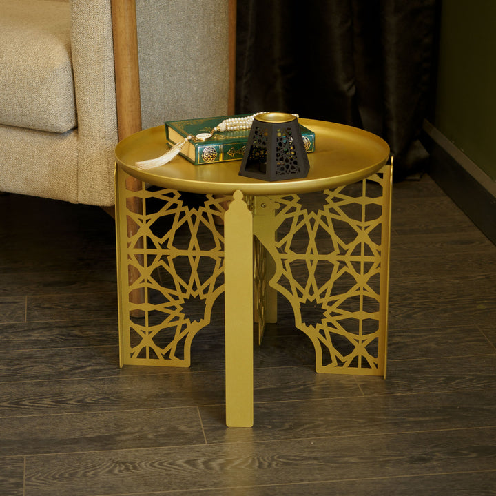 Emas S Metal Islamic Side Table - WAMZ014