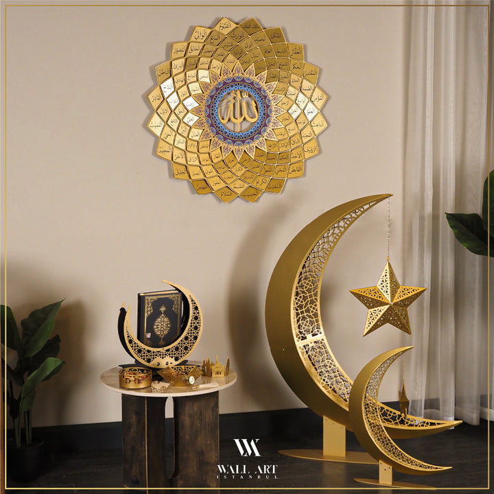 Metal Islamic Candle Holder Set of 2 - WAMH128