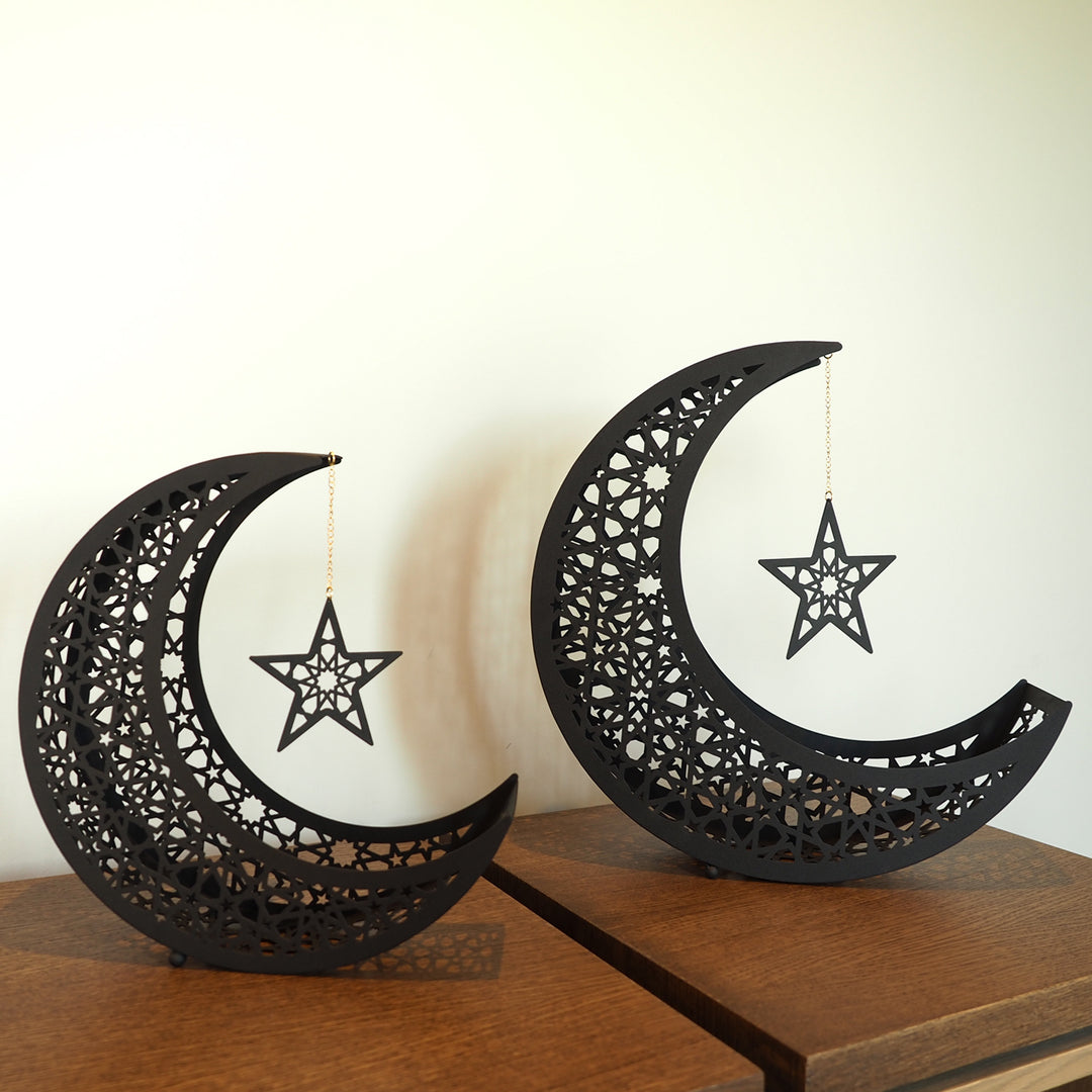 Metal Ramadan Moon Decor Set of 2 - WAMH106