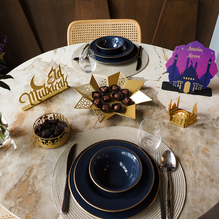 Metal Islamic Candle Holder Set of 2 - WAMH128