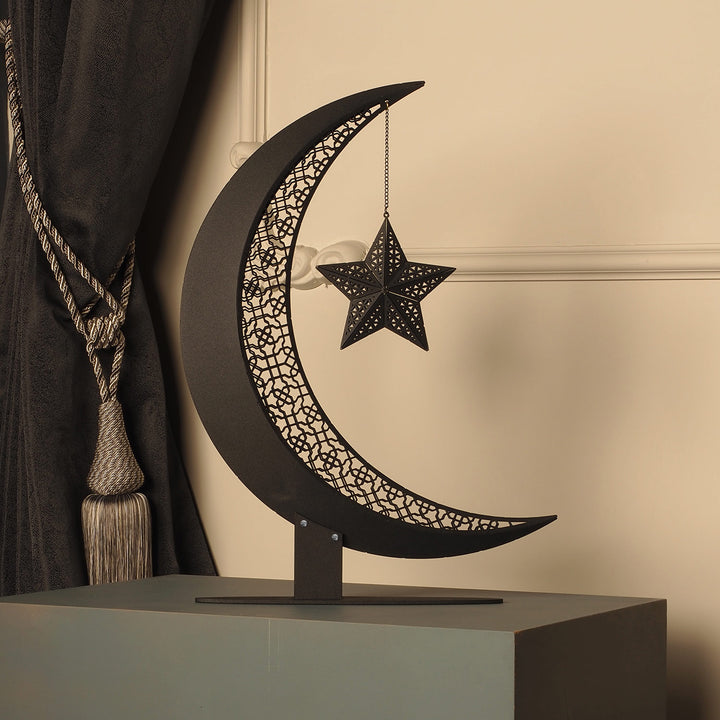 3D Metal Ramadan Moon Decor - WAMH110
