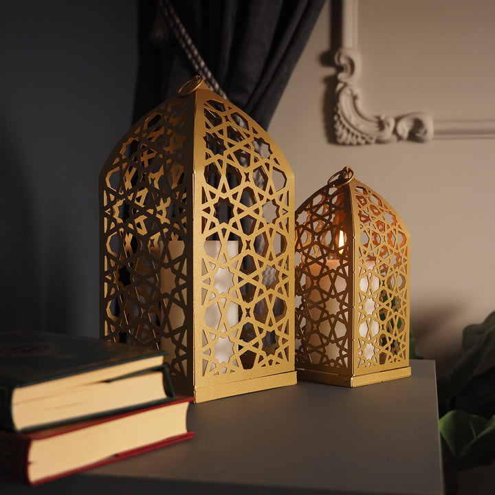 Metal Islamic Candle Holder Set of 2 - WAMH130