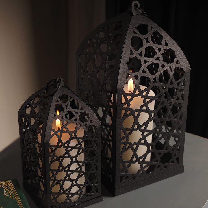 Metal Islamic Candle Holder Set of 2 - WAMH130