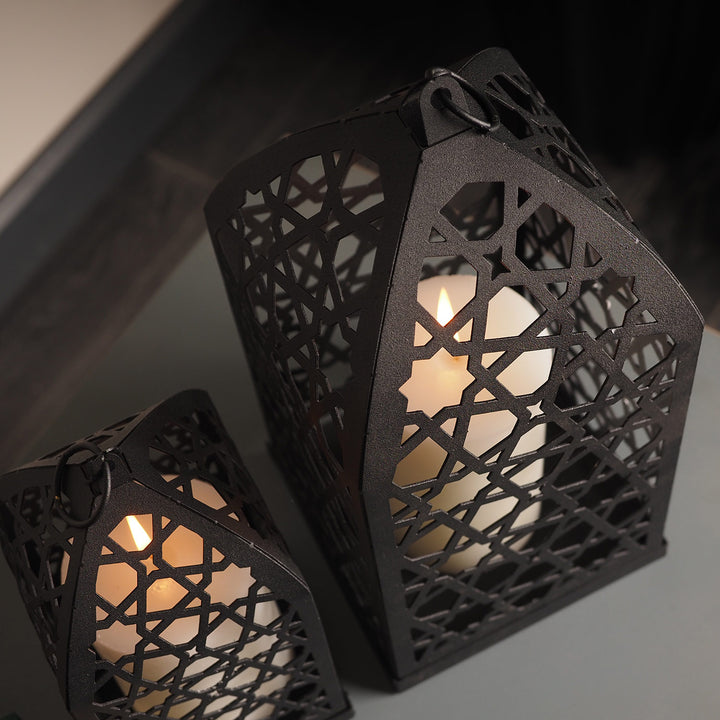 Metal Islamic Candle Holder Set of 2 - WAMH130