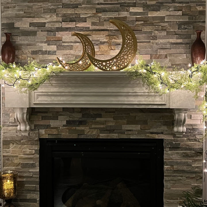 Metal Ramadan Moon Decor Set of 2 - WAMH106